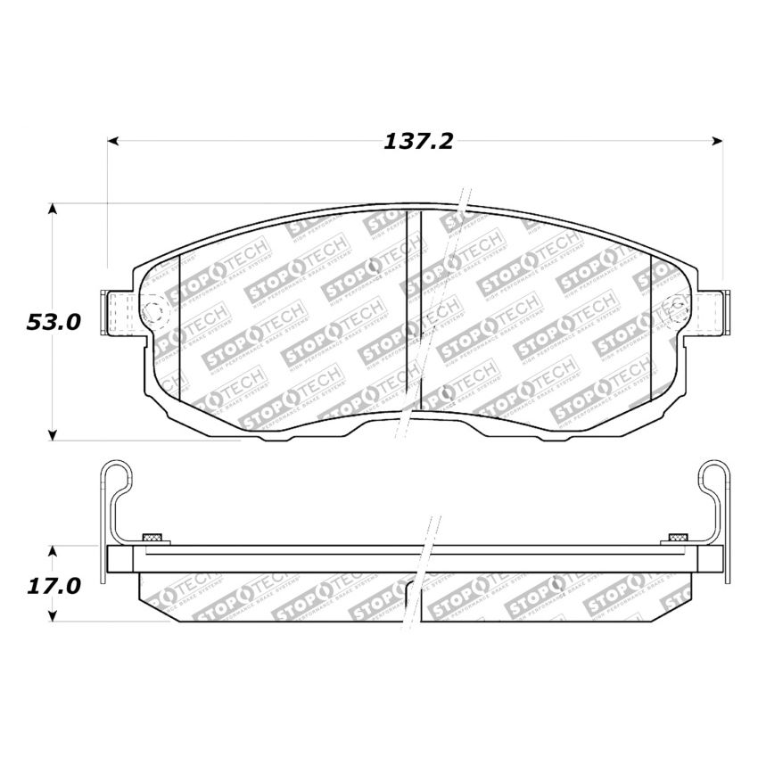 Stoptech 309.08150 Performance 02-05 Infiniti G35 / 07-09 Nissan Altima/Sentra / 6/02-05 350Z Front Brake Pa