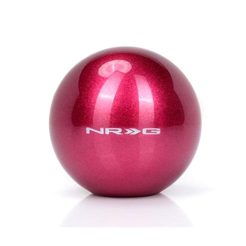 NRG Fushia Sparkly Painted Titanium Round Shifter Heavy Weight
