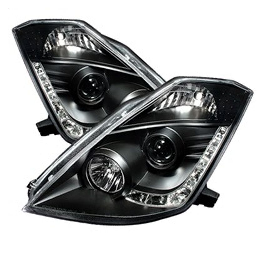 SPYDER 5032225 Projector Headlights - DRL - Black