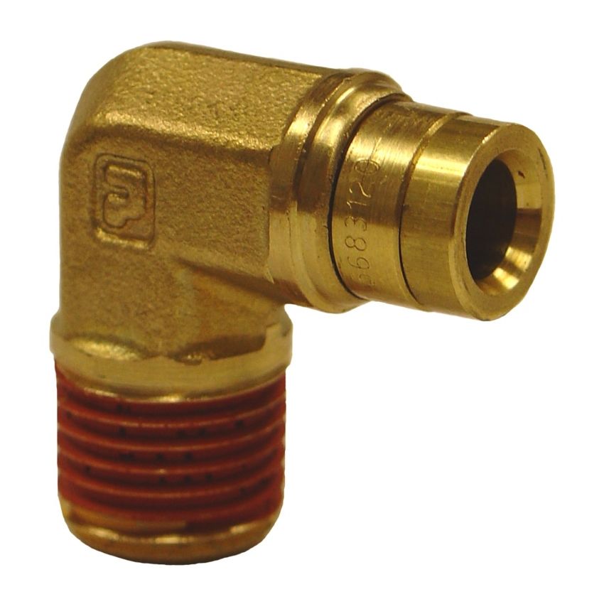 Firestone 3462 Male 1/4in. Push-Lock x 1/4in. NPT 90 Degree Elbow Air Fitting - 2 Pack (WR17603462)