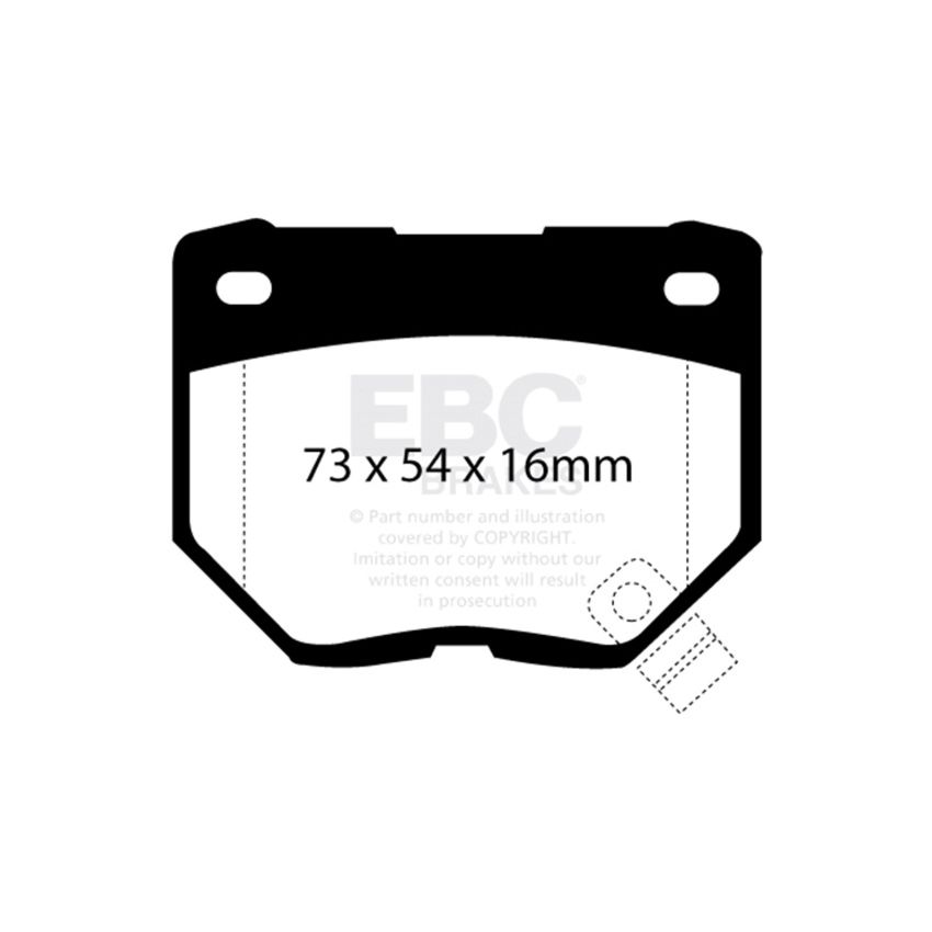 EBC DP2826 98-03 Nissan Skyline (R34) 2.5 GT (200) Greenstuff Rear Brake Pads