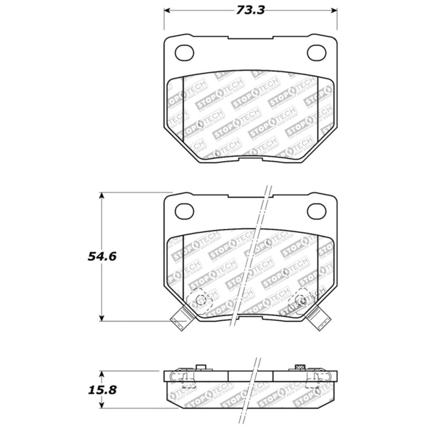 StopTech Performance 06-07 WRX Rear Brake Pads