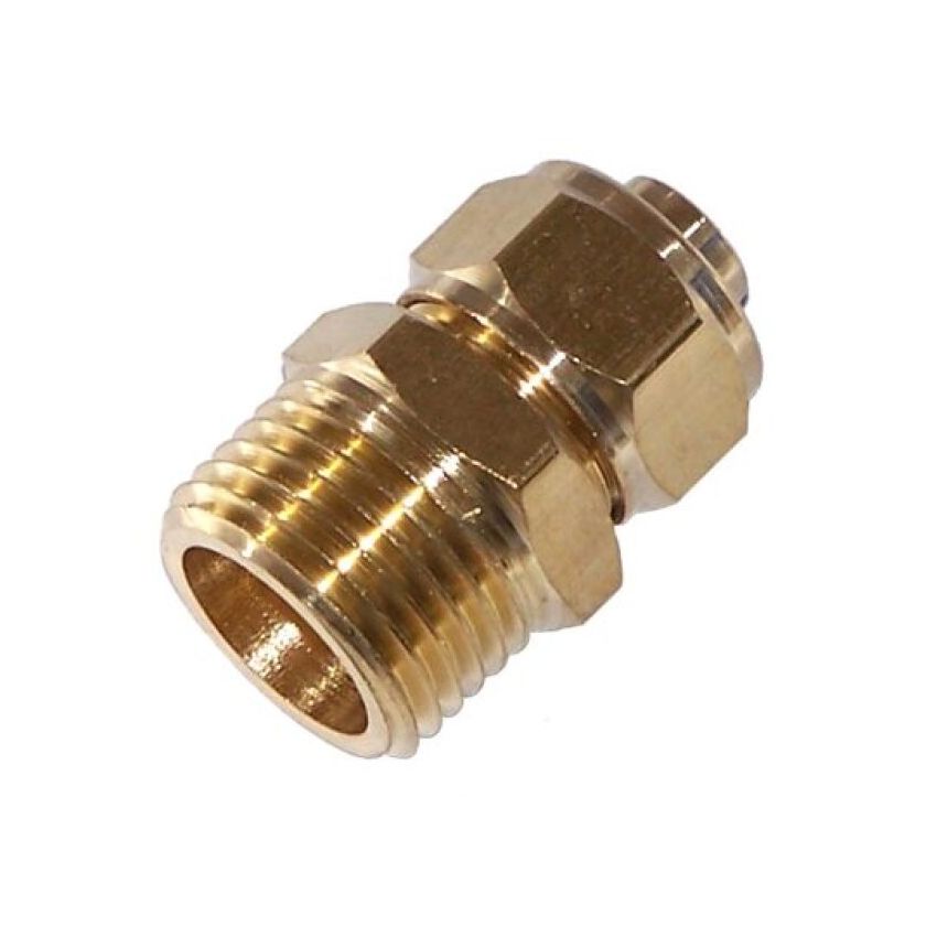 Kleinn Air Horns 51212 Kleinn  1/2In OD Tubing 1/2In M NPT Straight Compression Fitting