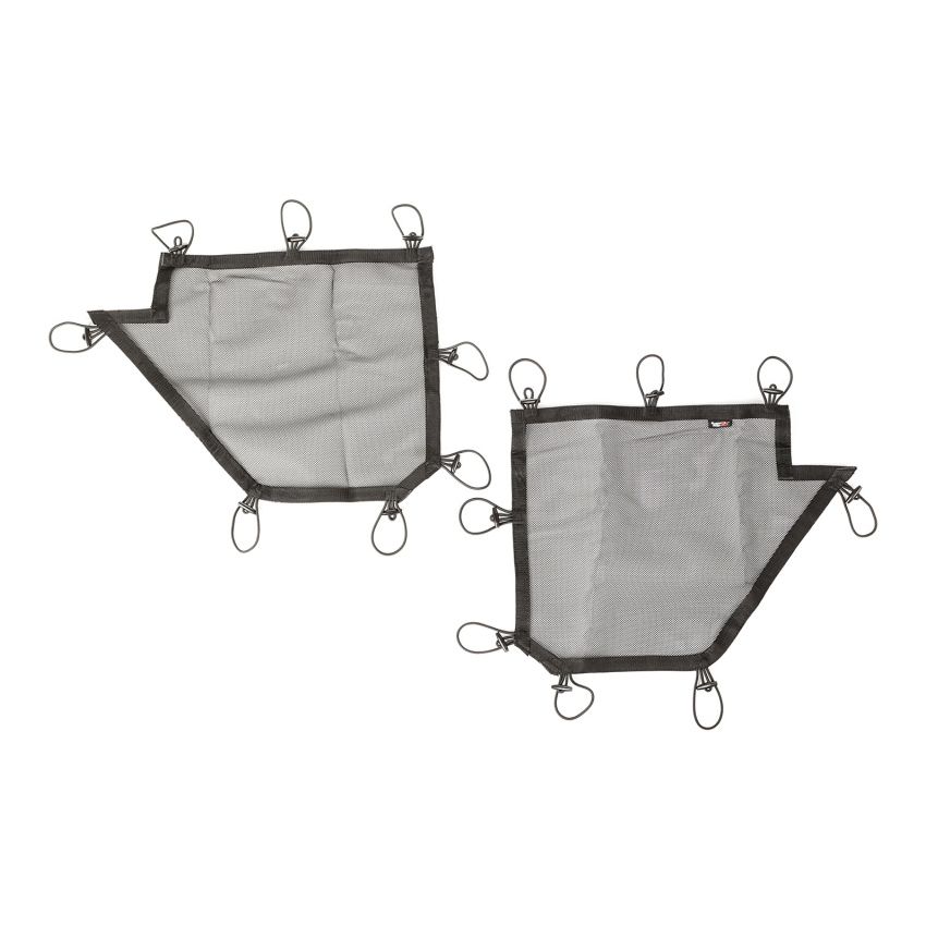 Rugged Ridge Tube Door Covers Rear Pair Black 07-18 Jeep Wrangler JKU