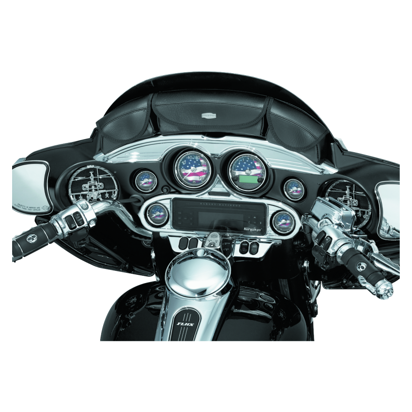 Kuryakyn 3765 Stereo Accent 96-13 FL Touring Models Chrome