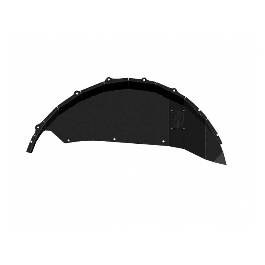 Road Armor 18-20 Jeep Wrangler JL Stealth Rear Fender Liner JL Body Armor Black Steel