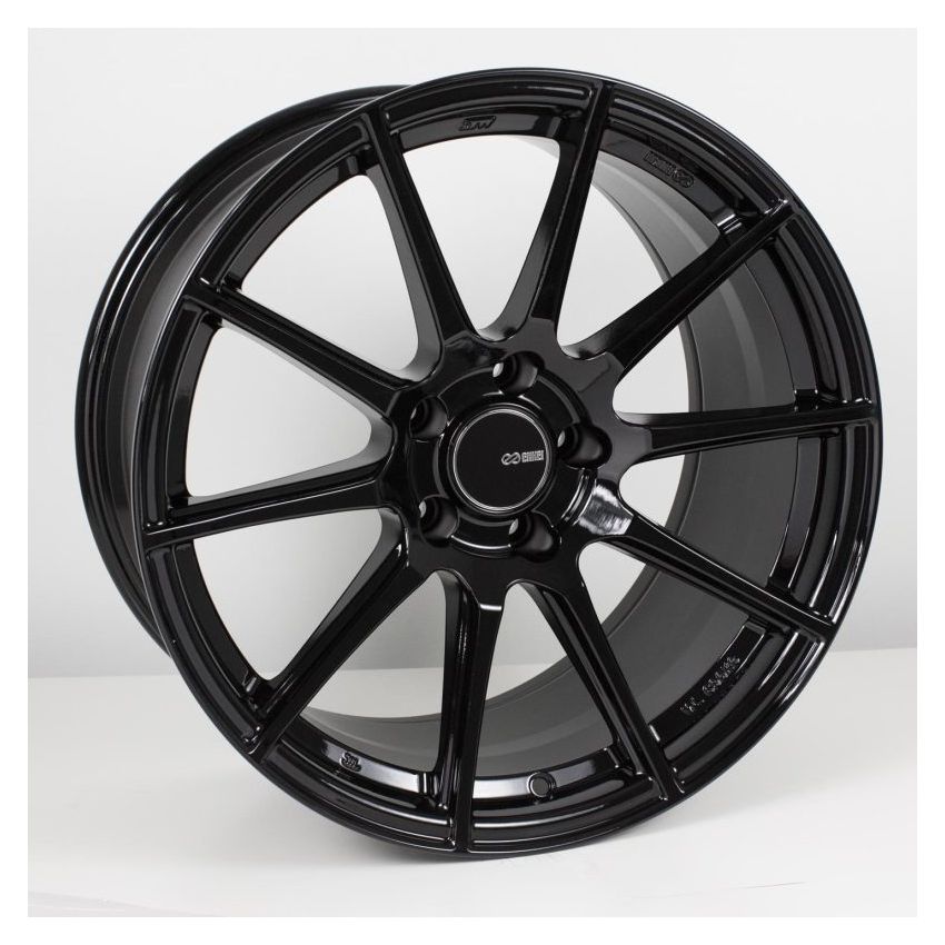 Enkei TS10 17x8 5x114.3 45mm Offset 72.6mm Bore Black Wheel