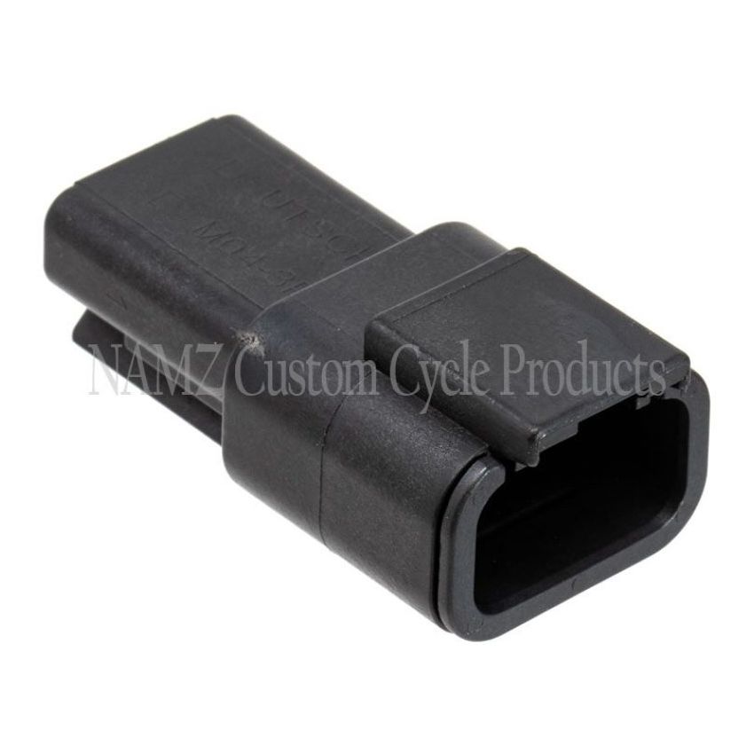 NAMZ MDR-3B Deutsch DTM 3-Position Receptacle w/3 Stamped Terminals & Wedgelock - Black (HD 74103-98BK)