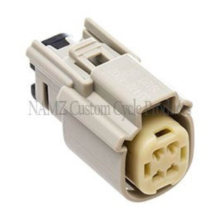NAMZ NM-33472-4002 07-23 V-Twin Molex MX-150 4-Position Female Connector - Gray (HD 72444-07GY)