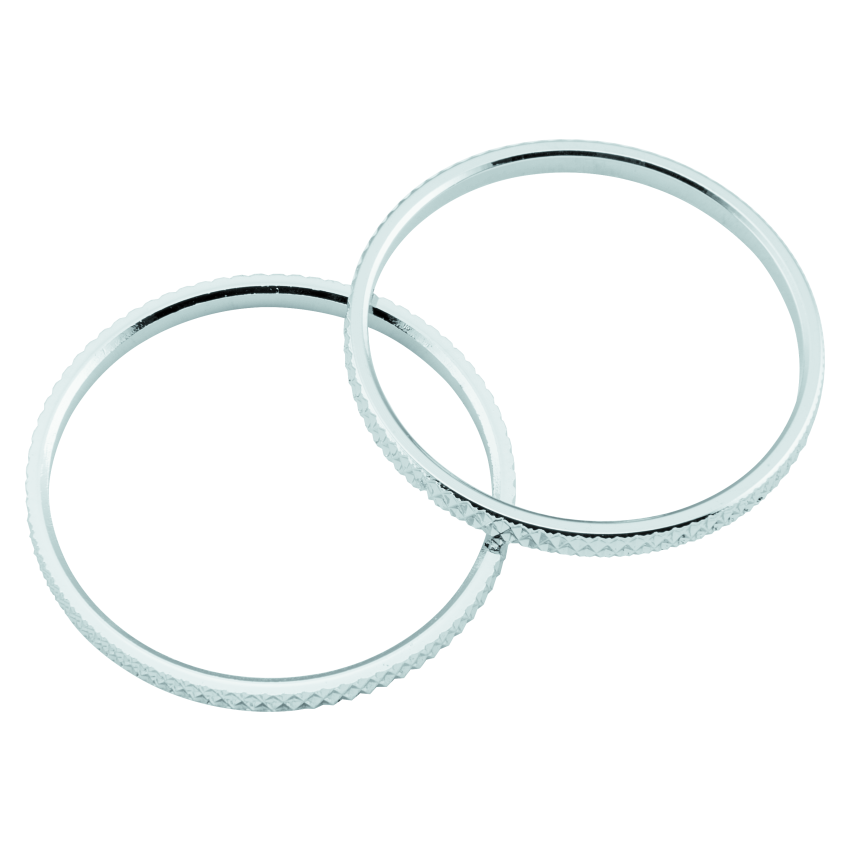 Kuryakyn 6220 Knurled Accent Rings Chrome (Pair)