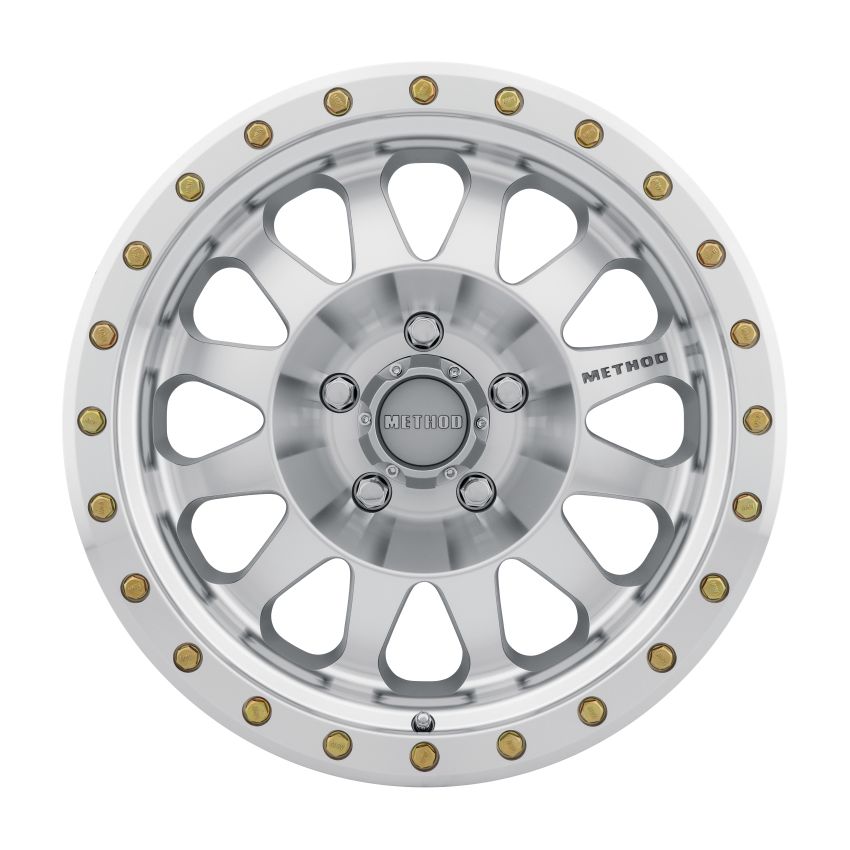 Method Wheels MR30478550300 Method MR304 Double Standard 17x8.5 0mm Offset 5x5 94mm CB Machined/Clear Coat Wheel