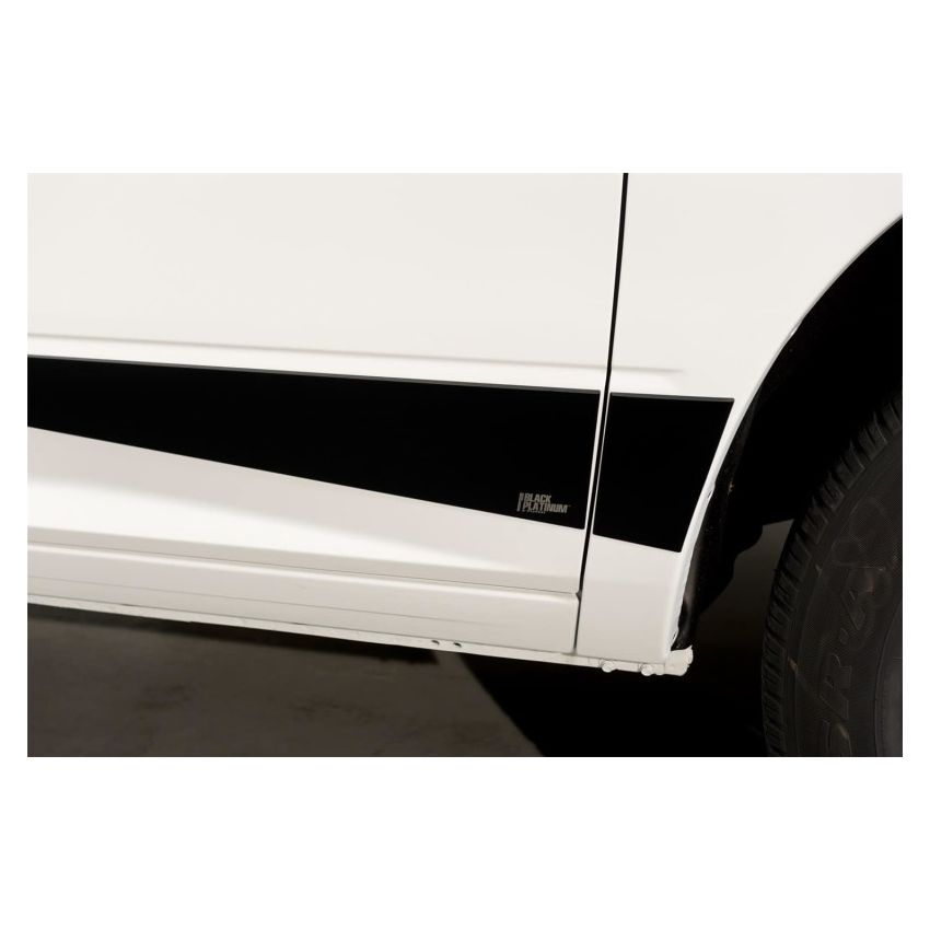 Putco 9751306BP 10-18 RAM 2500 Crew Cab 5.7ft- 5.5in Wide w/o Factory Flares 12pcs Blk Platinum Rocker Panels