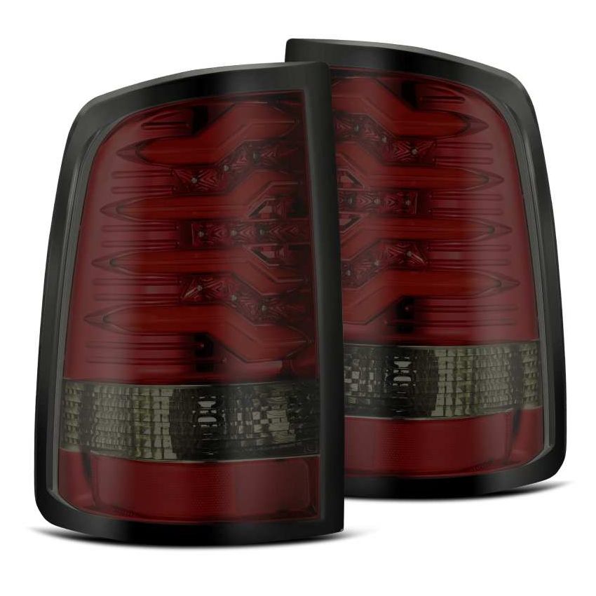 AlphaRex 09-18 Dodge Ram 1500 PRO-Series LED Tail Lights Red Smoke
