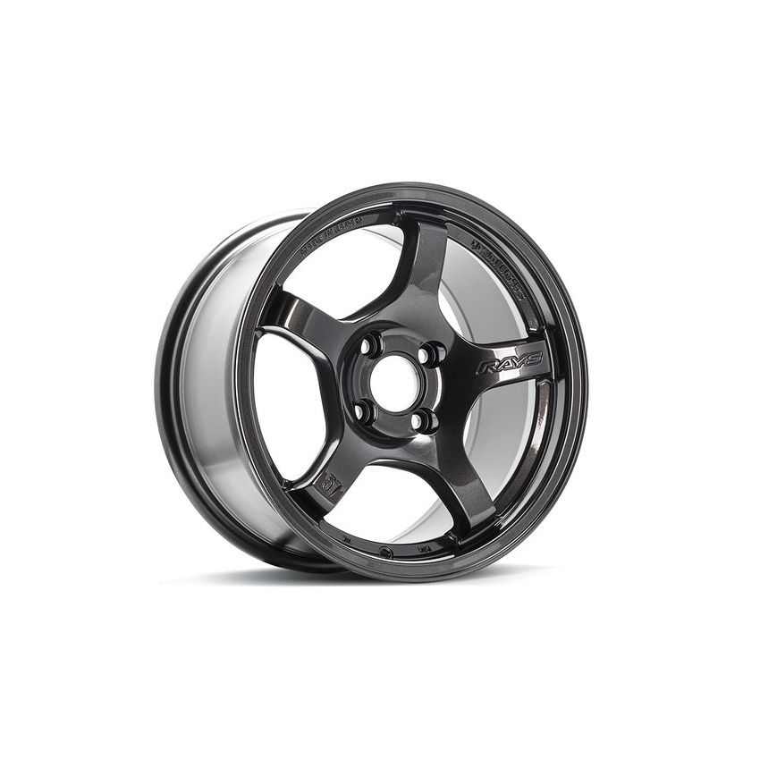 Gram Lights 57CR 15x8.0 +28 4-100 Super Dark Gunmetal