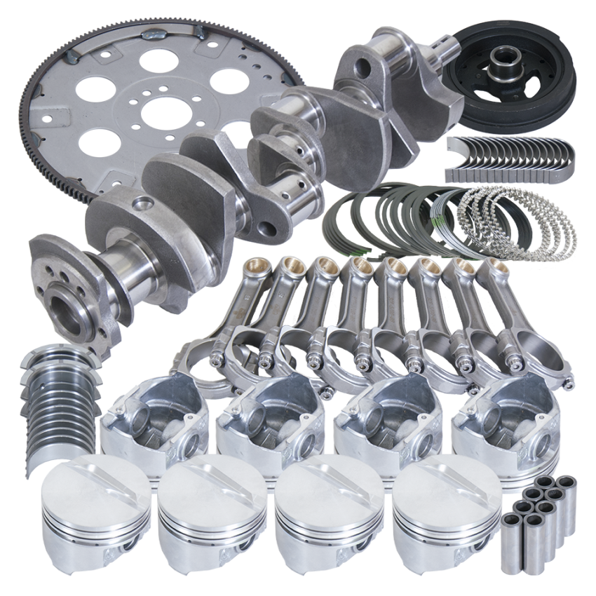 Eagle B13005E030 Chevrolet Small Block 5140 Steel I-Beam Balanced Rotating Assembly Kit