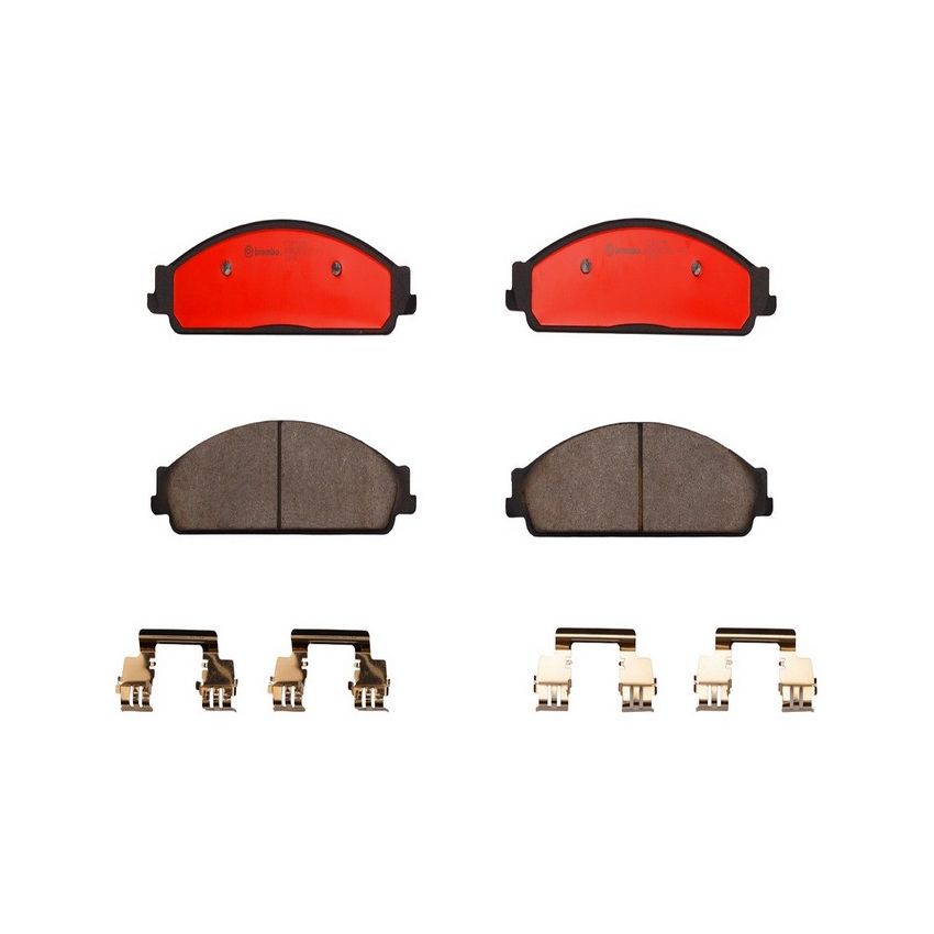 Brembo P24120N Premium NAO Ceramic OE Equivalent Pad