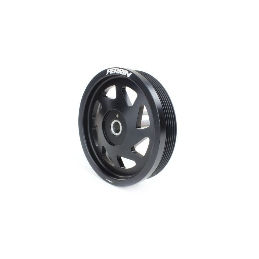 Perrin 19-21 Subaru WRX / 16-18 Forester Lightweight Crank Pulley (FA/FB Engines w/Large Hub) - Blk