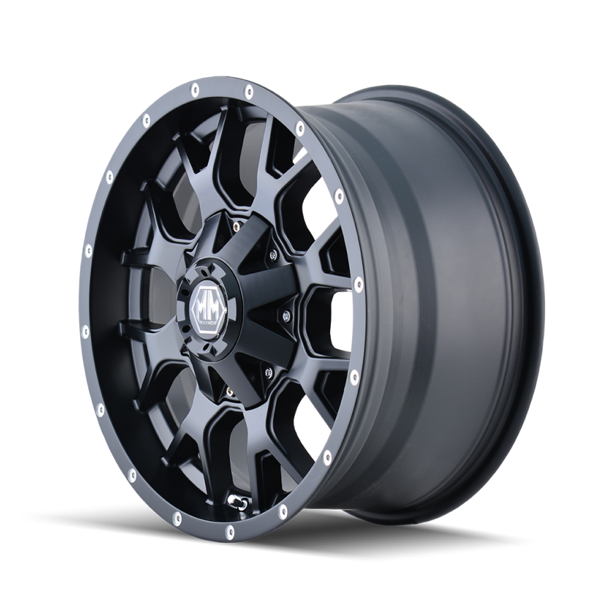 Mayhem 8015 Warrior 17x9 / 6x114.3 BP / 18mm Offset / 78.3mm Hub Matte Black Wheel