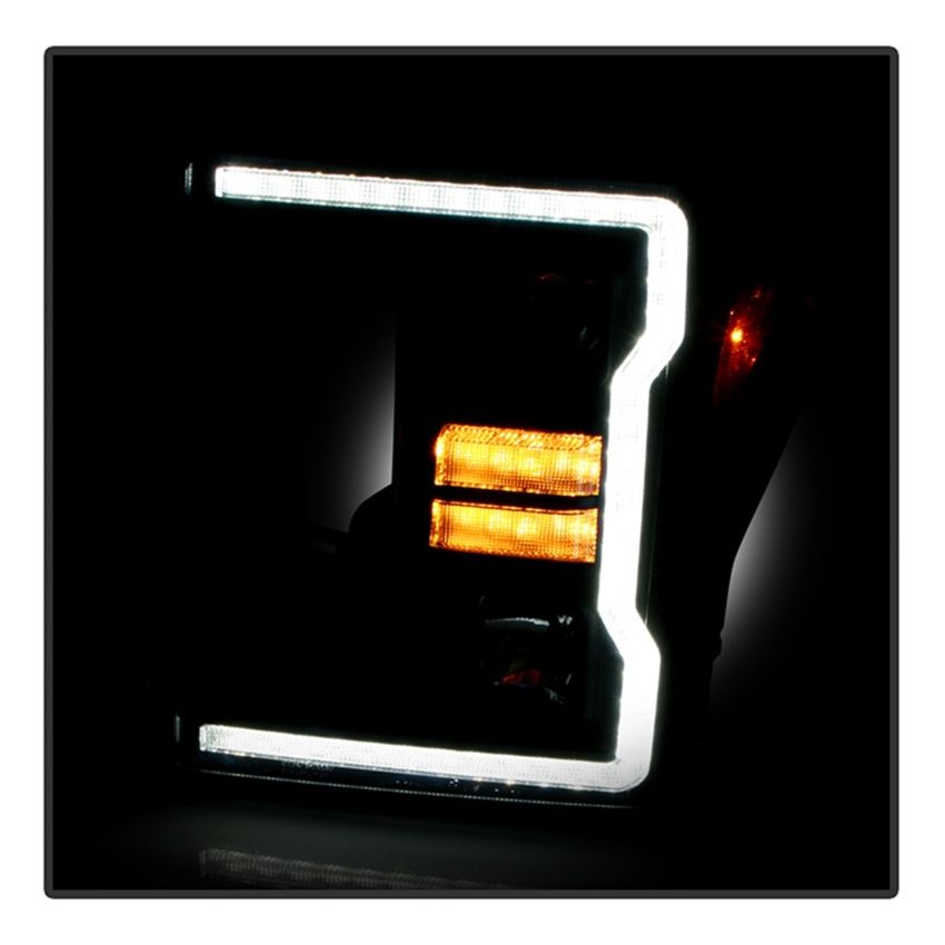 SPYDER 5088628 Projector Headlights - Sequential LED Turn Signal Lights - Black