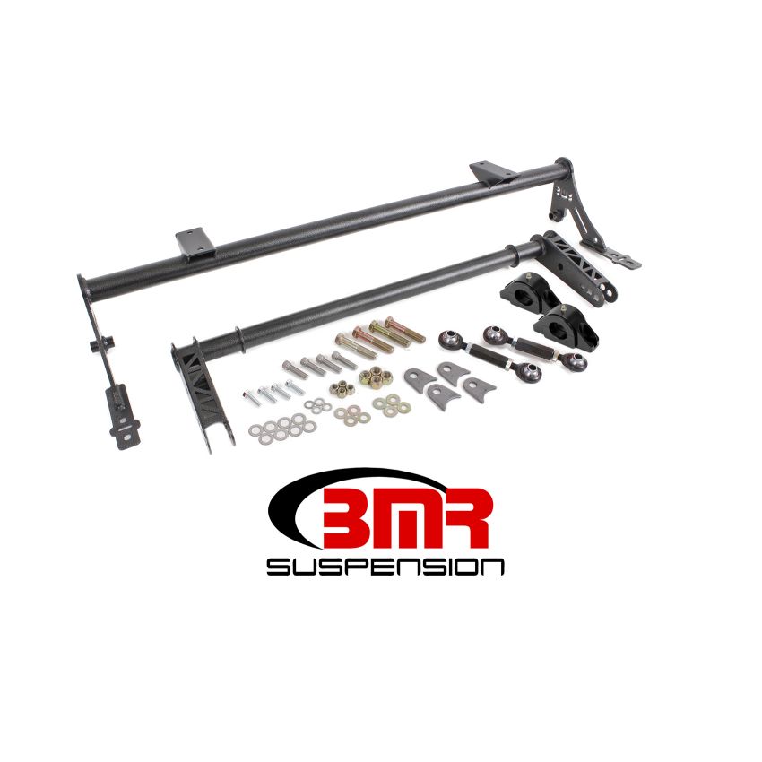 BMR 05-14 S197 Mustang Rear Bolt-On Hollow 35mm Xtreme Anti-Roll Bar Kit (Delrin) - Black Hammertone
