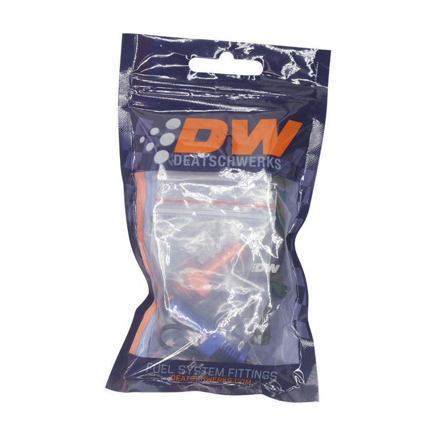 DeatschWerks Universal Venturi Siphon Jet 5/16in Hose Barb to 6AN ORB Female - Anodized Matte Black