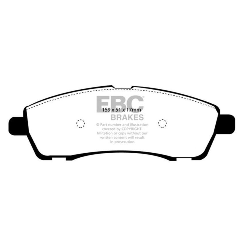 EBC 00-02 Ford Excursion 5.4 2WD Greenstuff Rear Brake Pads