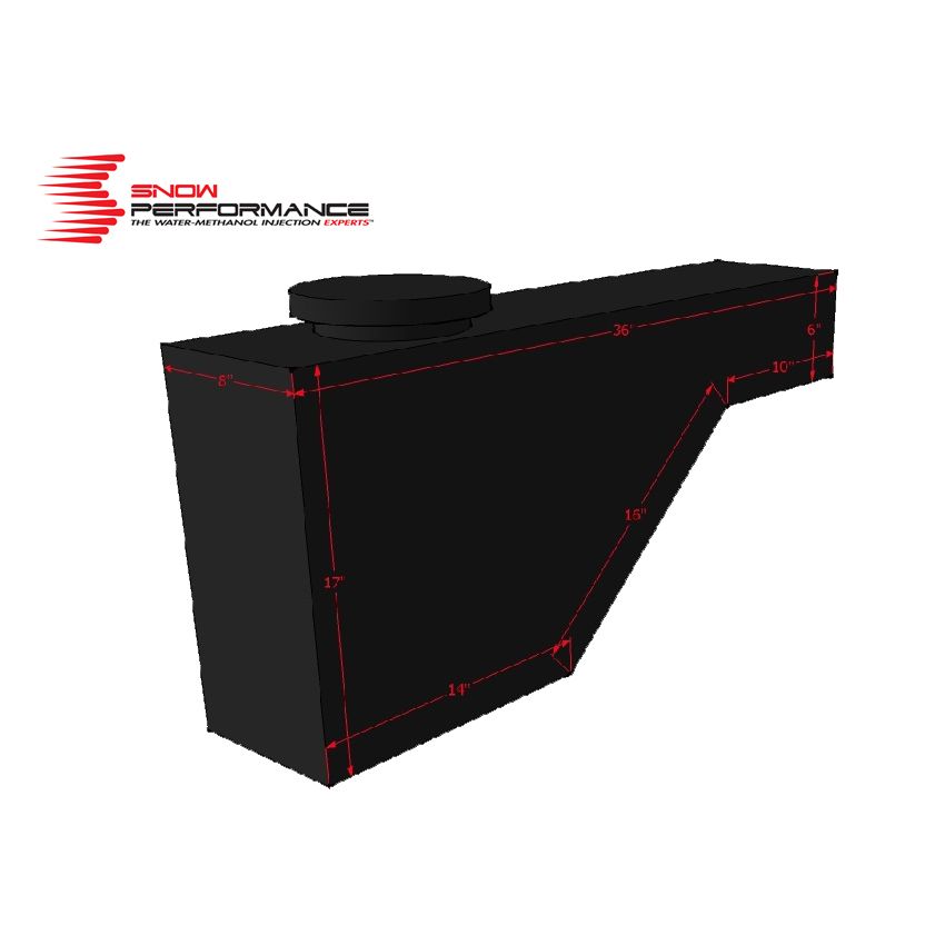 Snow Performance 10 Gallon Tool Box Style Reservoir (incl. brackets/check valve/tubing)