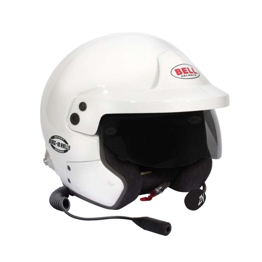 Bell Mag-10 Rally Sport (HANS) XSM FIA8859 - Size 55-56 (White)