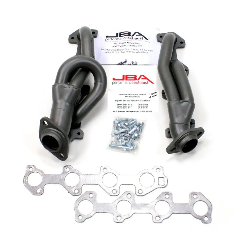 JBA 04-07 Dodge Dakota 4.7L PowerTech 1-1/2in Primary Ti Ctd Cat4Ward Header