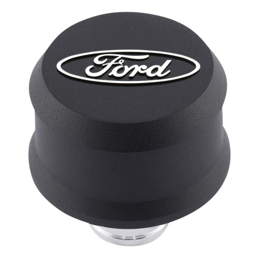 FORD FRD302-435 Valve Cover Breather w/ Slant Edge - Alm Black