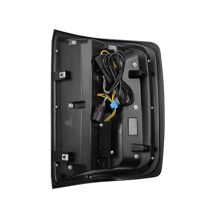 AlphaRex 14-18 Chevrolet Silverado Luxx-Series LED Tail Lights Black w/Activ Light/Seq Signal