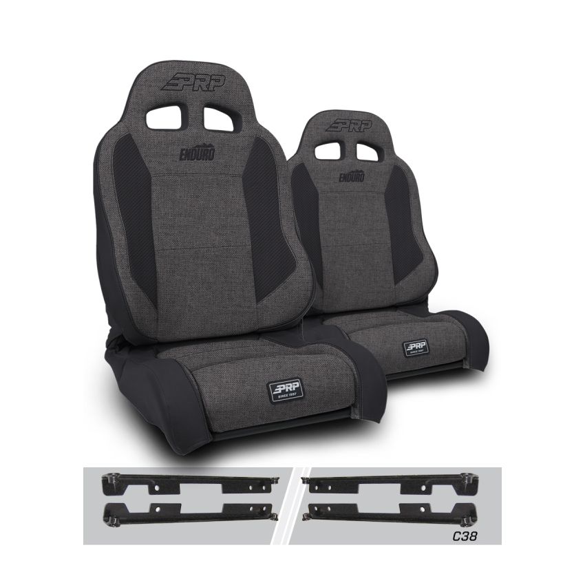 PRP Seats A89010-C38-54 PRP Jeep Wrangler Enduro Elite Reclining Seat - Grey