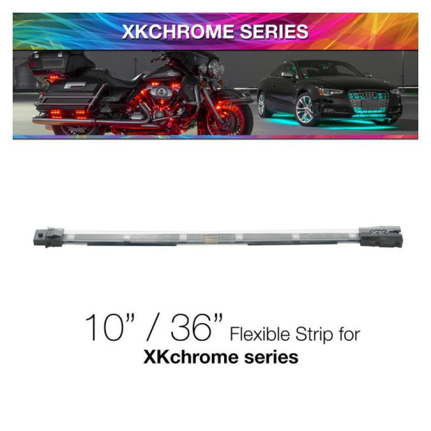 XKGLOW XK-4P-S-10 XK Glow 10in Multi Color Flexible Strip for XKchrome & 7 Color Series