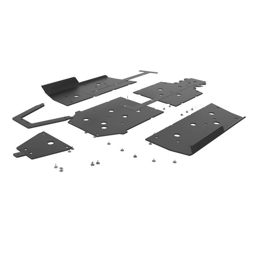 Seizmik 76-10163 KIT 18-21 Polaris Ranger 1000/ XP UHMW Skid Plate w/Rock Slider Kit - Black