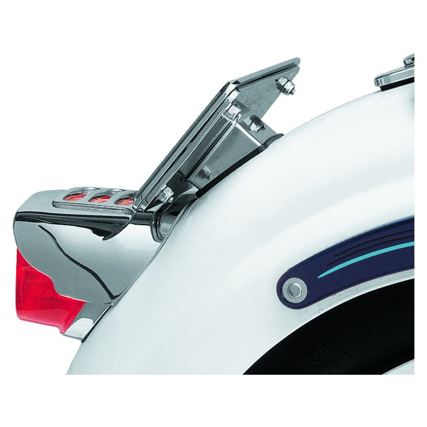 Kuryakyn 9165 Universal Laydown License Holder Chrome