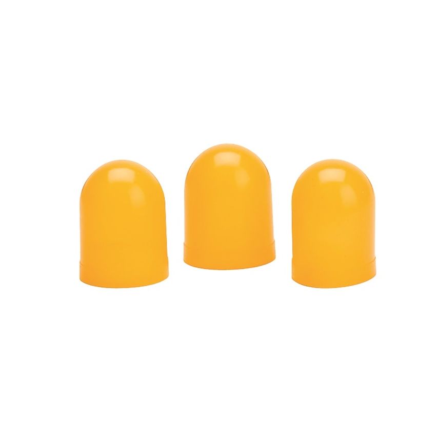 AutoMeter 3208 LIGHT BULB BOOTS, YELLOW, QTY. 3
