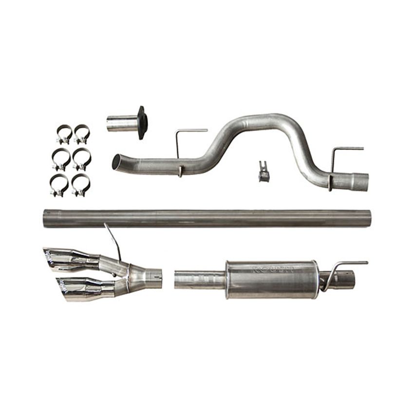 Roush 421711 2011-2014 Ford F-150 3.5L/5.0L/6.2L Side Exit Performance Exhaust System (Incl. SVT Raptor)