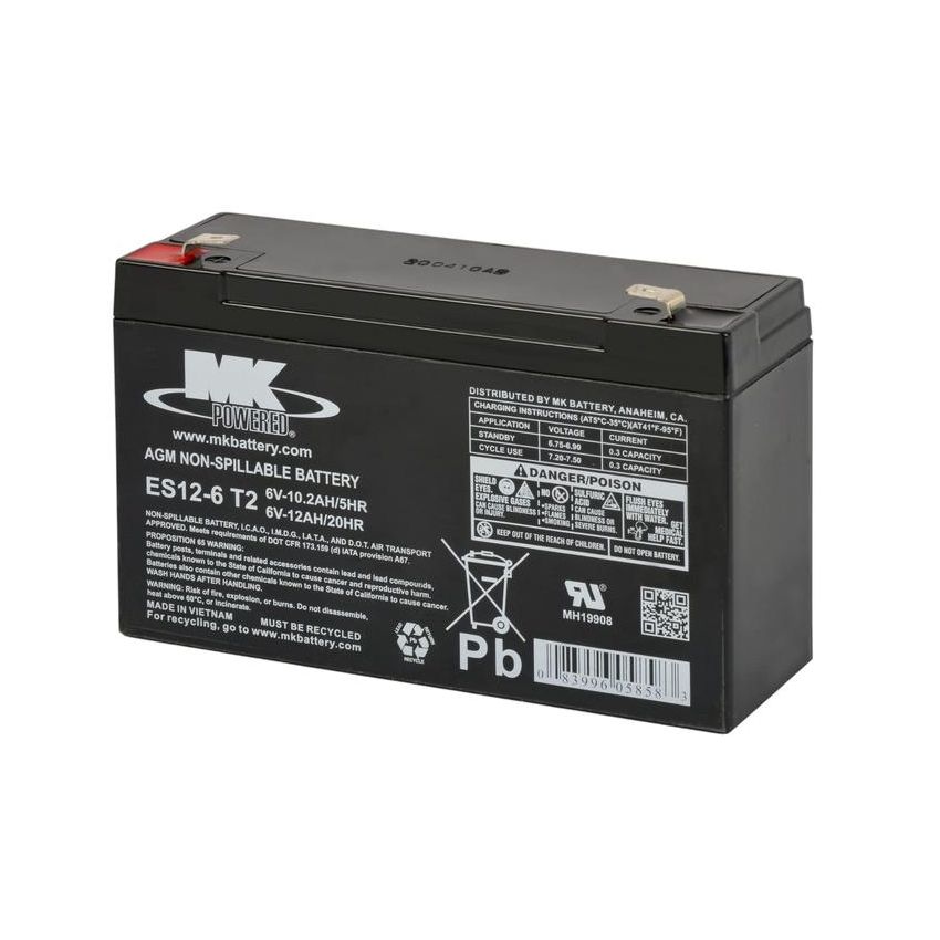 Deka ES12-6T2 Small SLA Battery