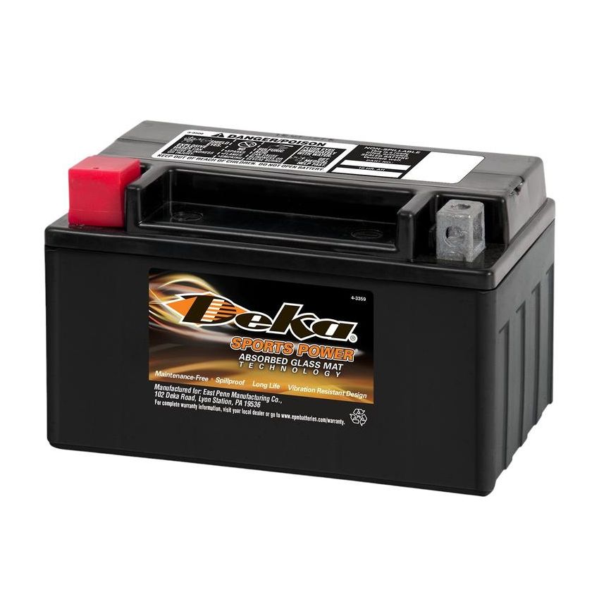 Deka ET7A 12 Volt Standard AGM Powersports Battery