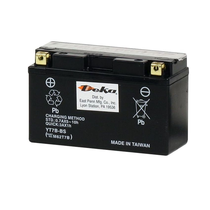 Deka YT7B-BSFP 12 Volt Standard AGM Powersports Battery