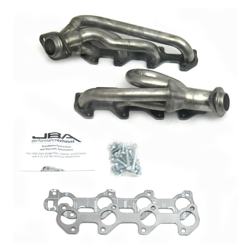 JBA 02-03 Dodge RAM 4.7L PowerTech 1-1/2in Primary Raw 409SS Cat4Ward Header