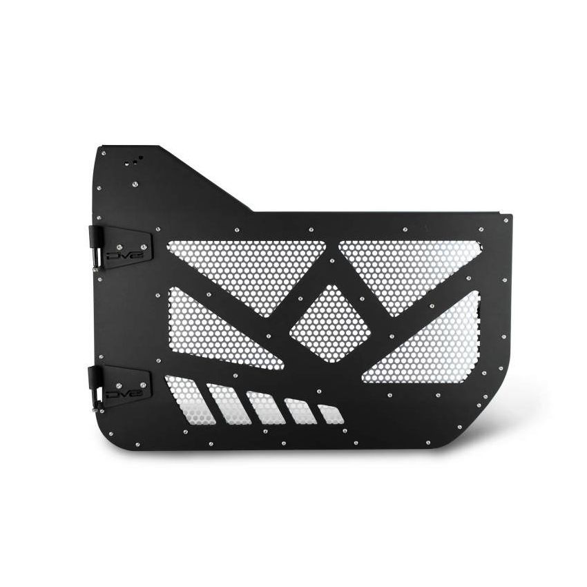 DV8 Offroad HDJL-01F DV8 18-22 Jeep 4 Door JL/JT Aluminum Half Doors with Perforated Mesh Front