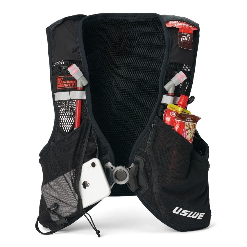 USWE 2140120103 Pace Trail Running Vest 14L Carbon Black - Medium