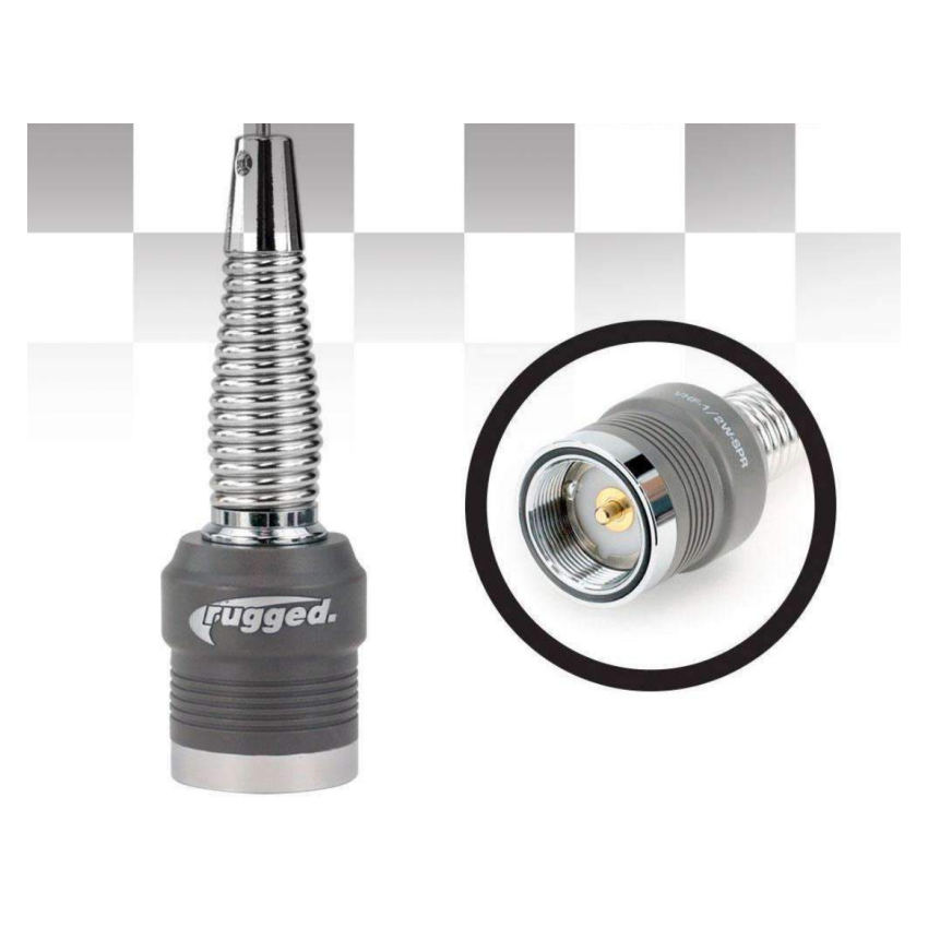 Rugged Radios VHF-1/2W-SPR VHF 1/2 Wave No Ground Plane (NGP) Antenna