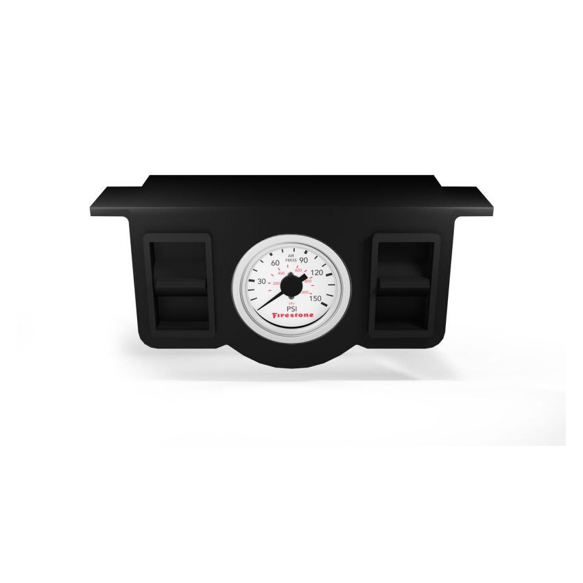 Firestone 2574 Pneumatic Dual Pressure Gauge - White Plastic (WR17602574)