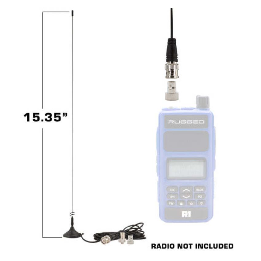 Rugged Radios DB-RH-MAG Magnetic Mount Dual Band Antenna for Rugged Handheld Radios R1 RDH-X V3 RDH-16 RH-5R