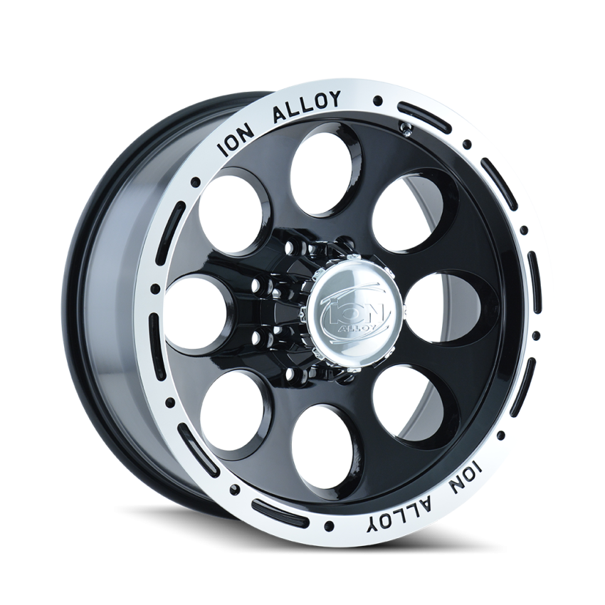 ION Type 174 15x8 / 5x139.7 BP / -27mm Offset / 108mm Hub Black/Machined Wheel