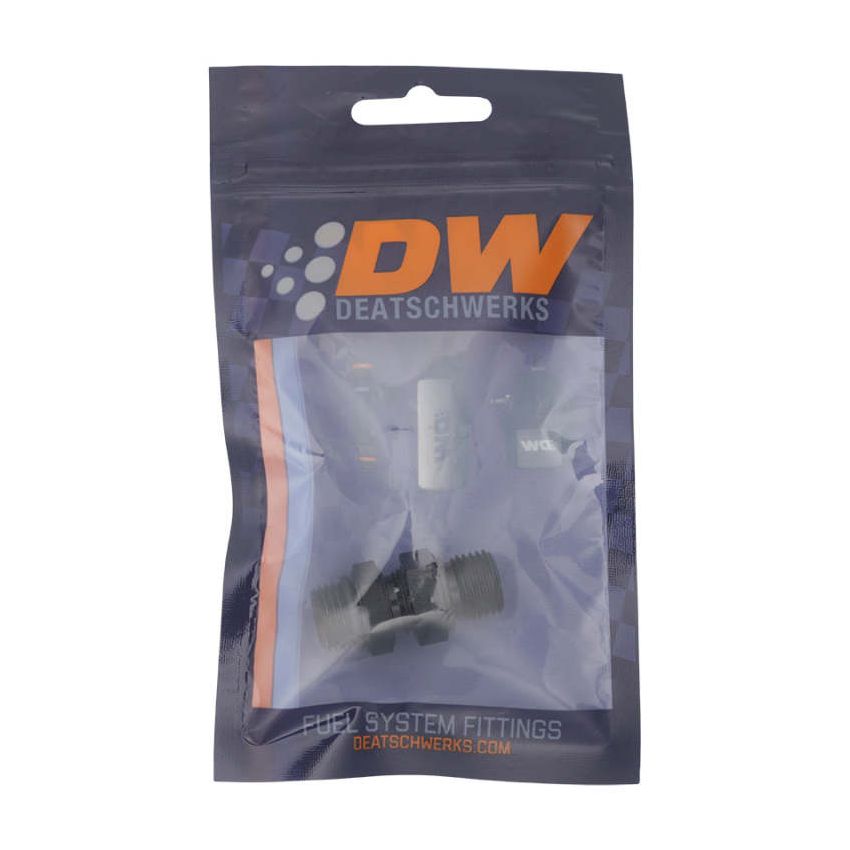 DeatschWerks 6AN ORB Male to 6AN ORB Male Swivel Adapter - Anodized Matte Black