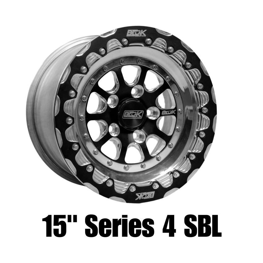 Belak Wheels 15085100S45BS-SBL Belak 15x8 / 5in BS / 5x100 BP / High Pad / Series 4 Wheel - Single Beadlock
