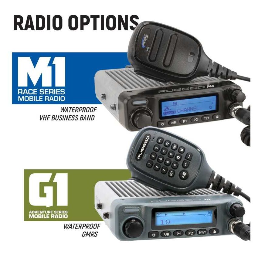 Rugged Radios MCK-STX-2P-G1 STX STEREO Complete Master Communication Kit with Intercom and 2-Way Radio G1 GMRS